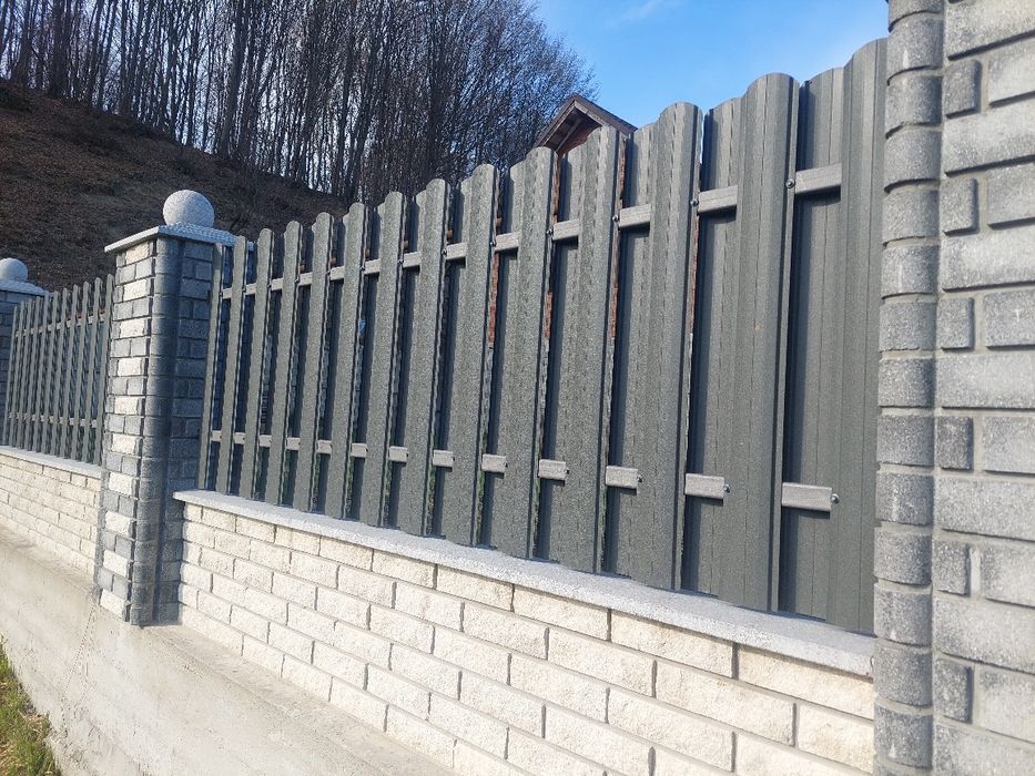 Євро штахети металеві,профнастил!