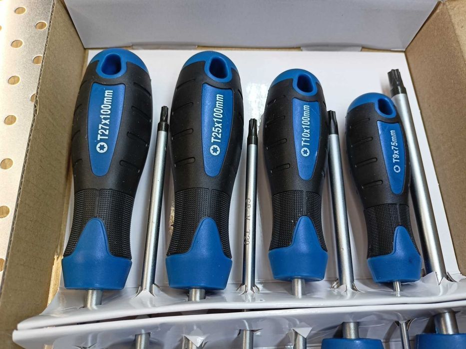 Zestaw wkrętaków TORX T9-T40 CrV 8-szt. Śrubokręty TORX wkrętaki TORX