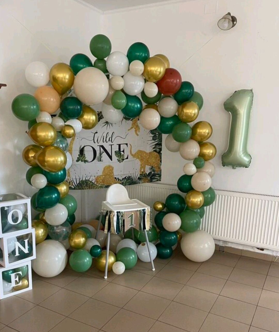 Stelaż łuk kolo na balony chrzest 18-stka roczek komunia 50-lecie 30-s