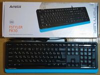 Клавиатура проводная A4Tech FK10 USB White, BlackBlue новая в упаковке