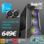 Computador gaming novo - "Basic pc" - I3 12100f / Rx 6500 xt