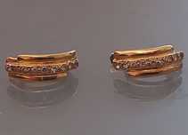 Brincos de ouro portugues 19,2ct