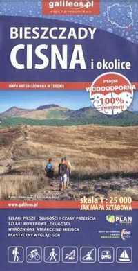 Mapa tur. - Bieszczady, Cisna i... 1:25 000 syn. - red. Grzegorz Zwol