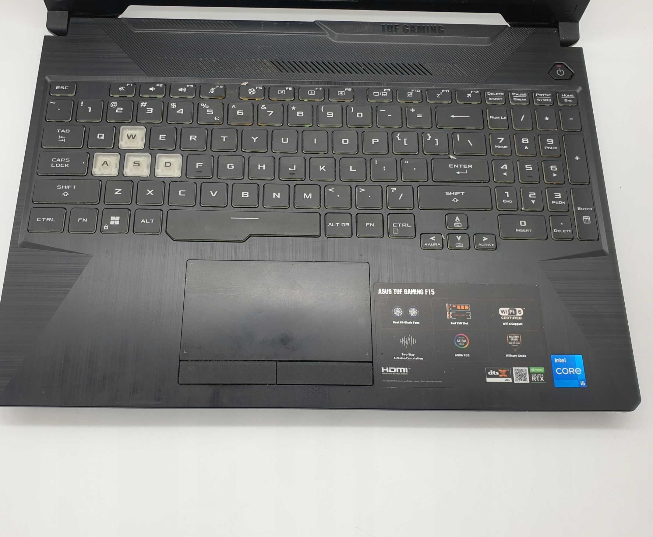 ASUS TUF F15 – i5 11. generacji / GTX 1650 / 8GB RAM