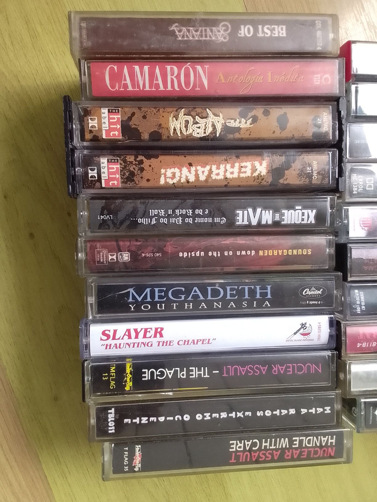 Cassetes audio heavy death punk rock speed metal