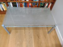 Szklany stolik kawowy, ława, 53x100