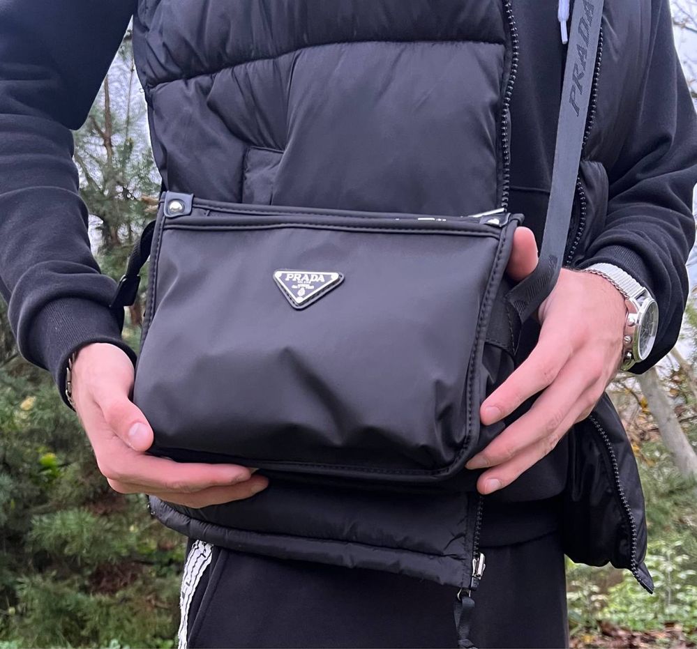 Сумка мессенджер Prada Прада сумка через плече мужская Prada bag