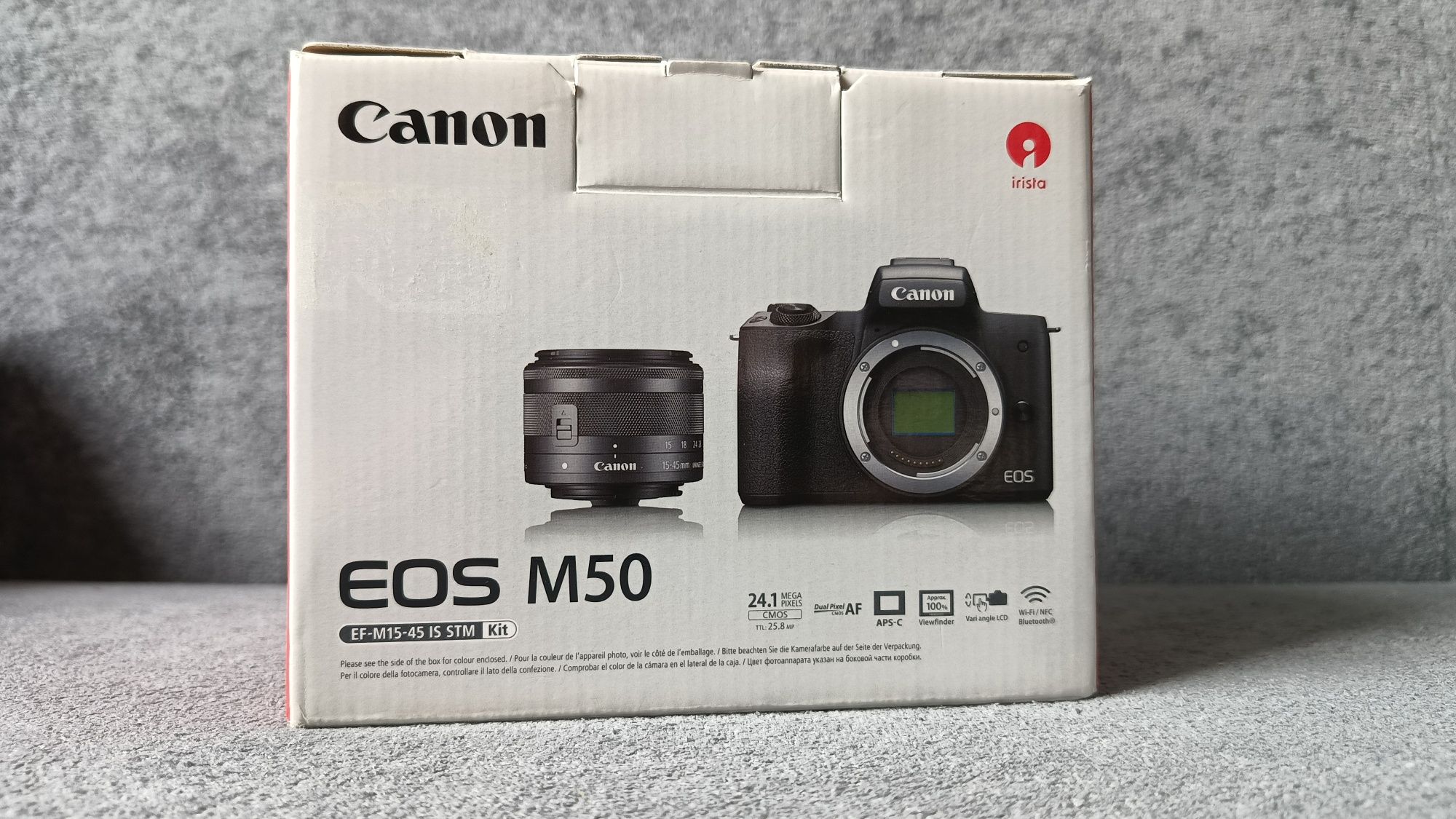 canon m50 + 2 obiektywy + dodatki