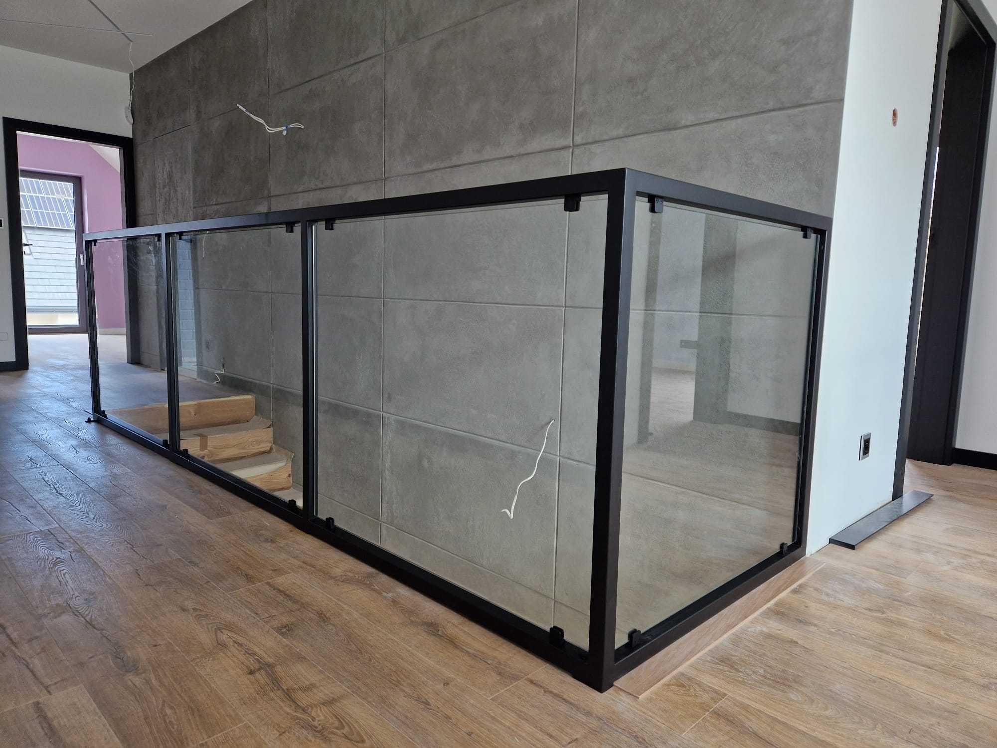 Balustrada nowoczesna szklana