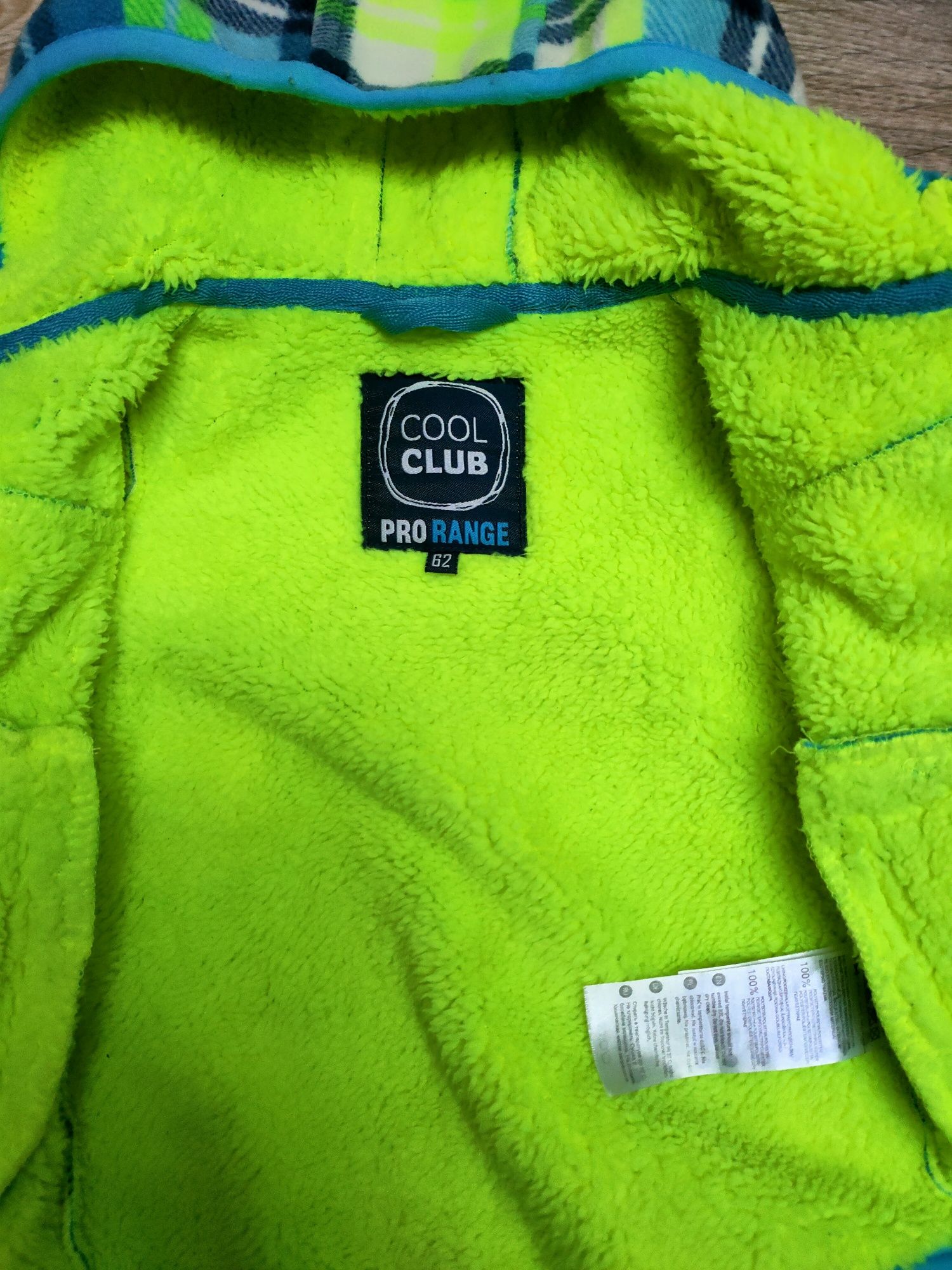 Kurtka bluza sweter przejściowa polar z kapturem Cool Club 68