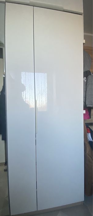 Drzwi FERDAL IKEA 195x25 i 195x50 x2 wysoki połysk białe