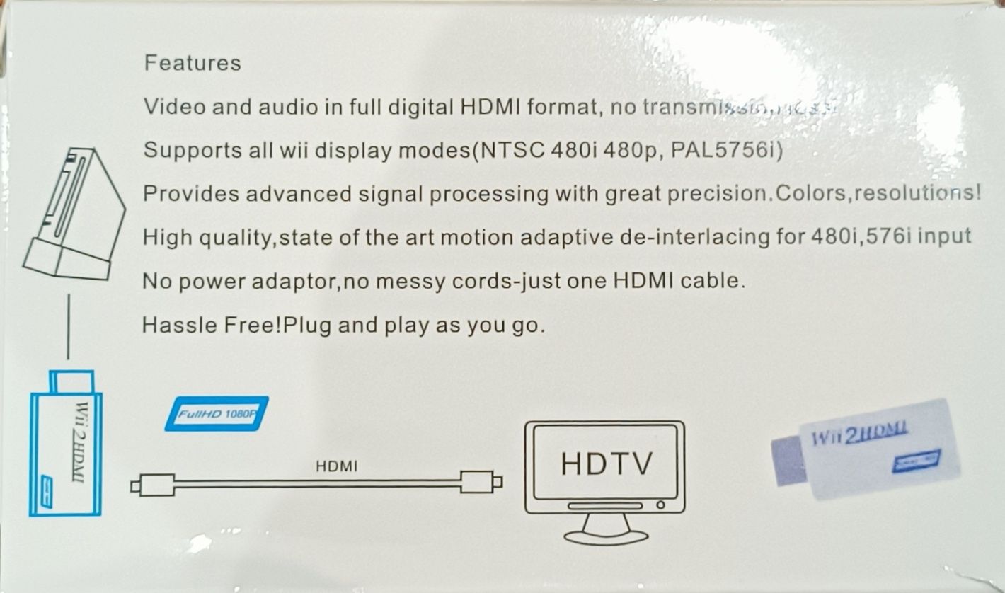 Conversor Wii AV para HDMI