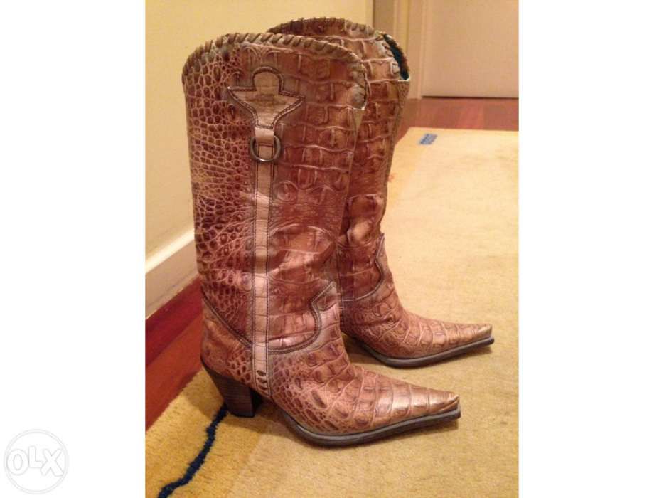 Botas Senhora Pele de Crocodilo