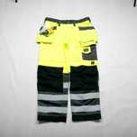 NOWE Snickers HV Trousers HP Dura Twill spodnie robocze odblaskowe 35u