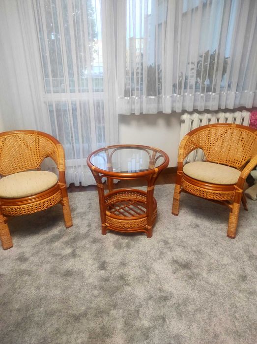 Piękny zestaw  Rattanowy Calamus Rotan