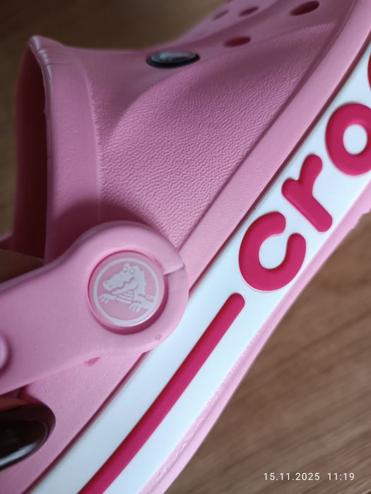 Nowe klapki CROCS pudrowy róż rozm.39