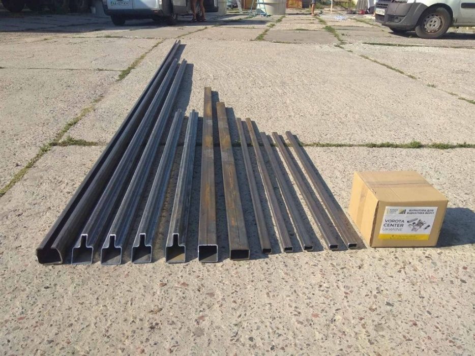 Комплект відкатних воріт /розсувних воріт 3.5 x 2.2 звари сам откатные