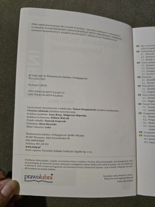 Zbiór zadań praktycznych urządzenia techniki komputerowej część 1