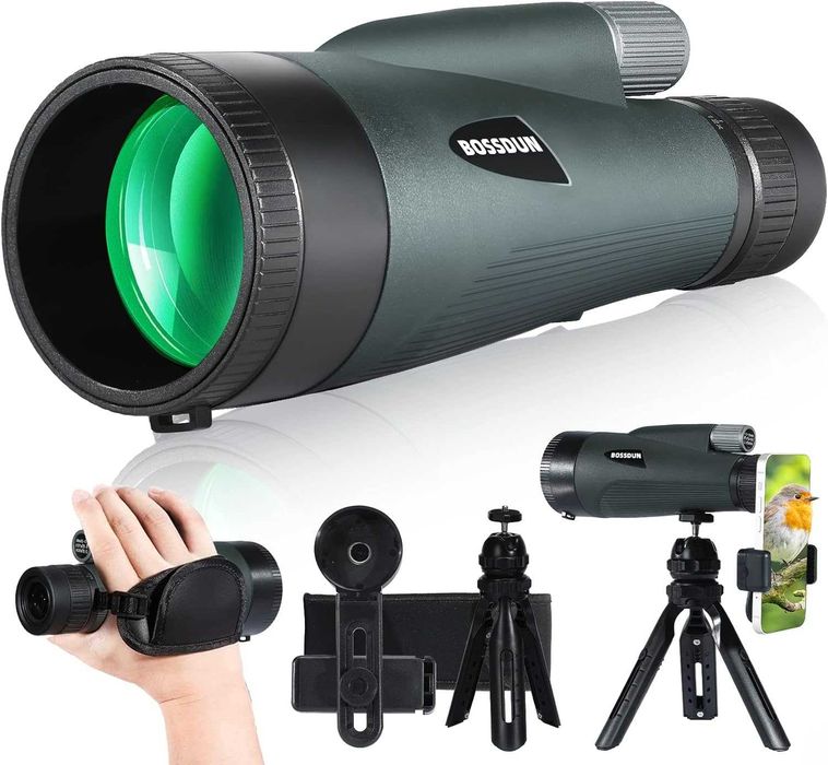 Monokularowy teleskop 12-36x60 ED wodoszczelny BAK4 FMC+adapter+tripod