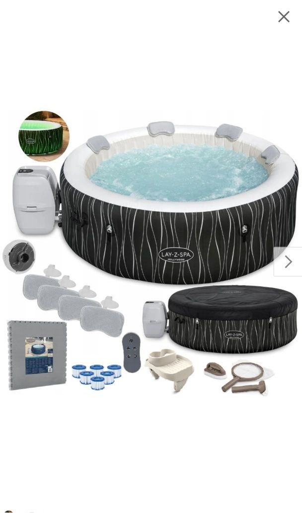 Jacuzzi nadmuchiwane Bestway Hollywood 908l  z oświetleniem LED RGB