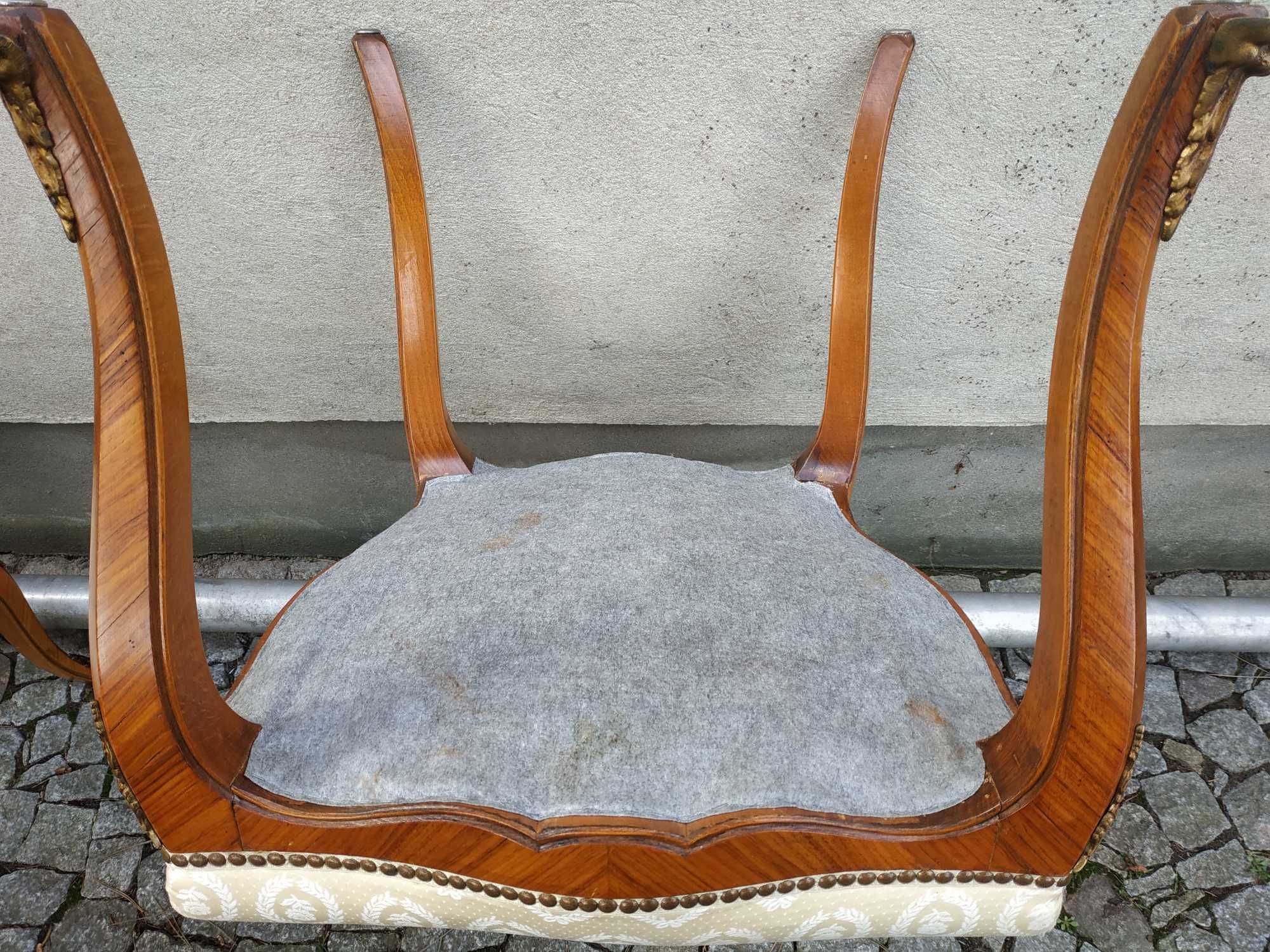 Cztery krzesła Ludwik XV