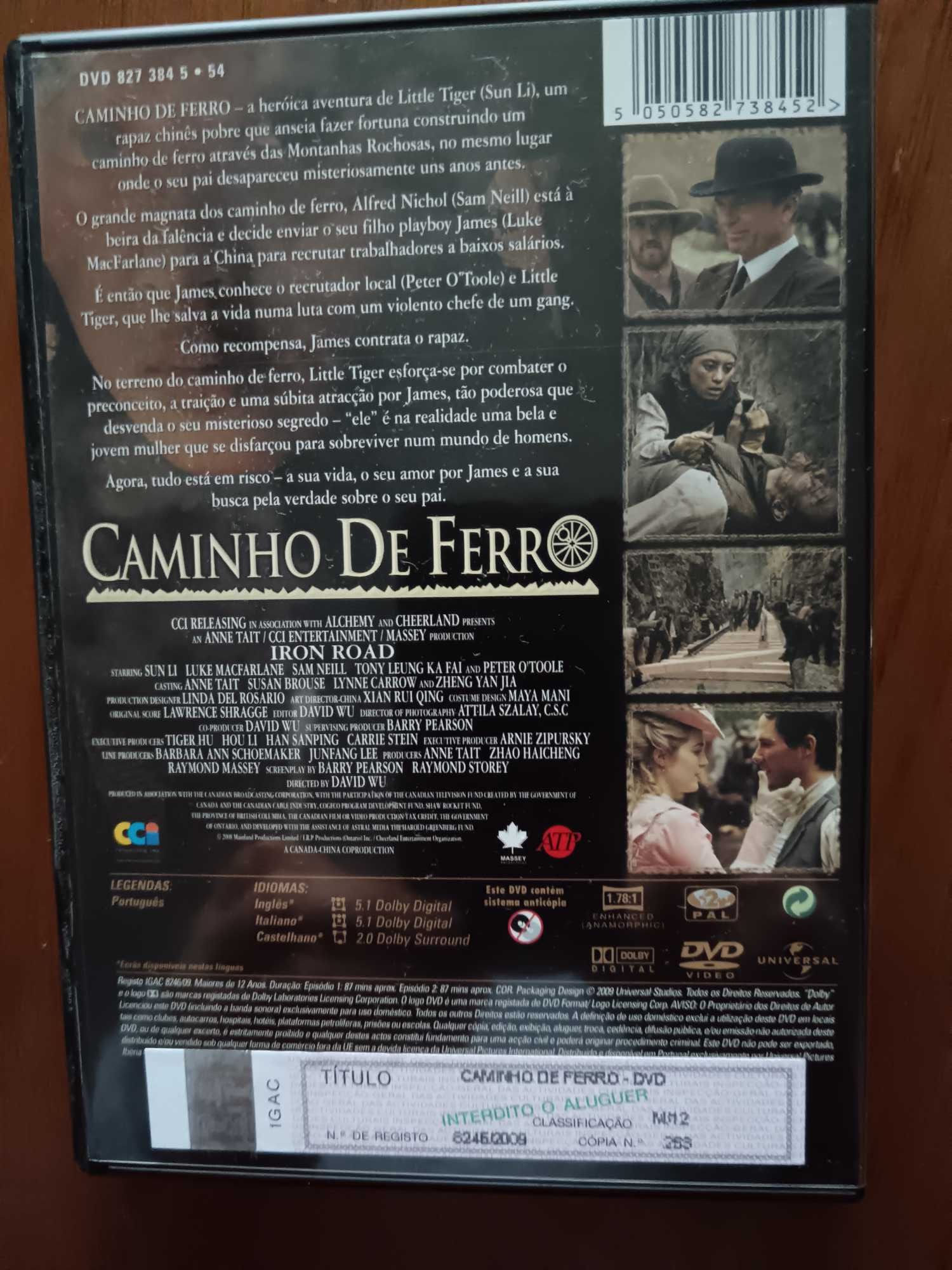 filme dvd original - caminho de ferro