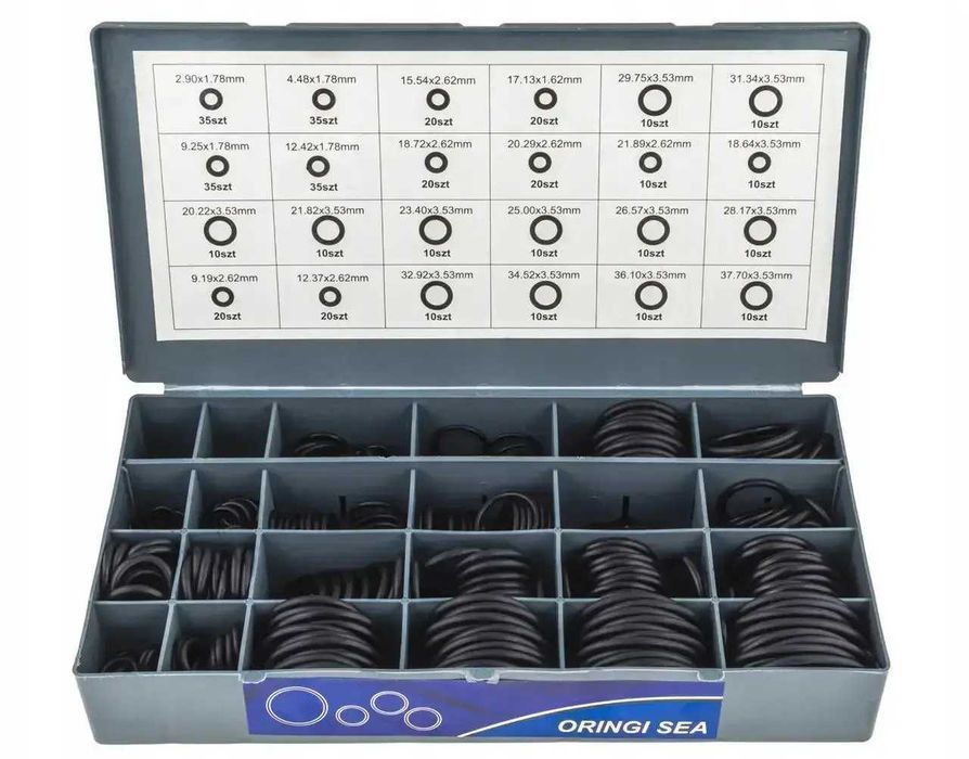 Кільця ущільнюючі SAE NBR HNBR 900шт. Falon-Tech FT-AO900