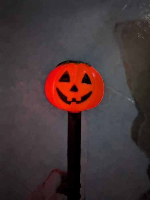 Luz / varinha de abóbora para o halloween / dia das bruxas