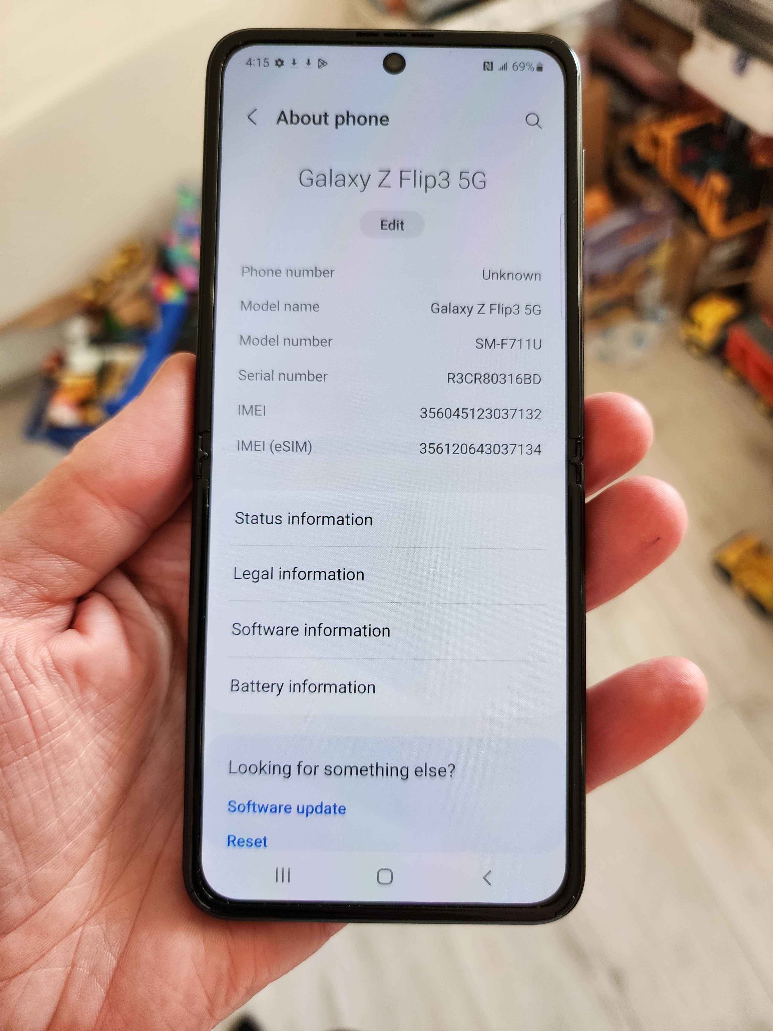 Samsung Galaxy Flip3 5G F711U1/DS Snapdragon 888