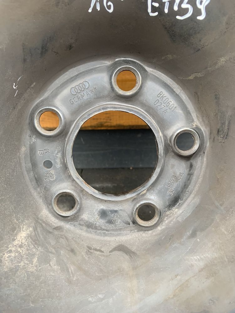 Felga stalowa Audi A4 B8 16” 5x112 ET39 7J