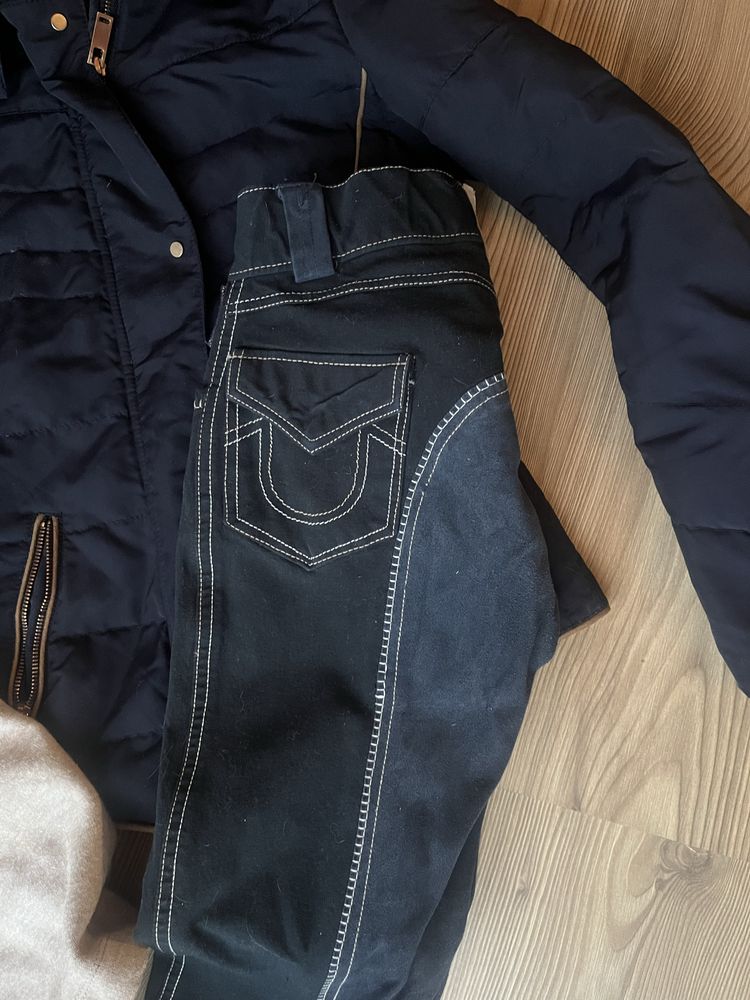 Zestaw kurtka jeździecka + bryczesy + bluza