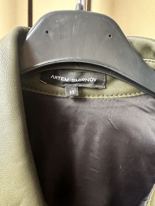 Нова шкіряна сорочка-куртка укр дтзайнера Artem Smirnov
