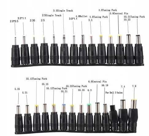 3V-12V regulowany zasilacz z 28 SZT. końcówkami do zasilacza