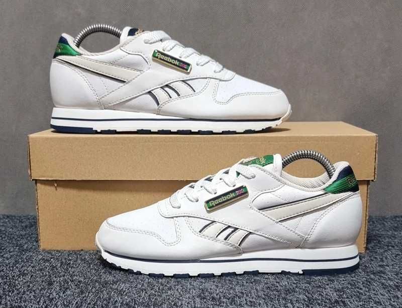 Reebok Classic White Green Leather R.36