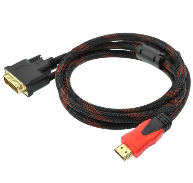 Кабель Atcom DVI-D (24+1) - HDMI 2 Ferite 1,8м / 1,5м новый в упаковке