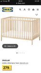 Łózeczko niemowlece Ikea drewniane