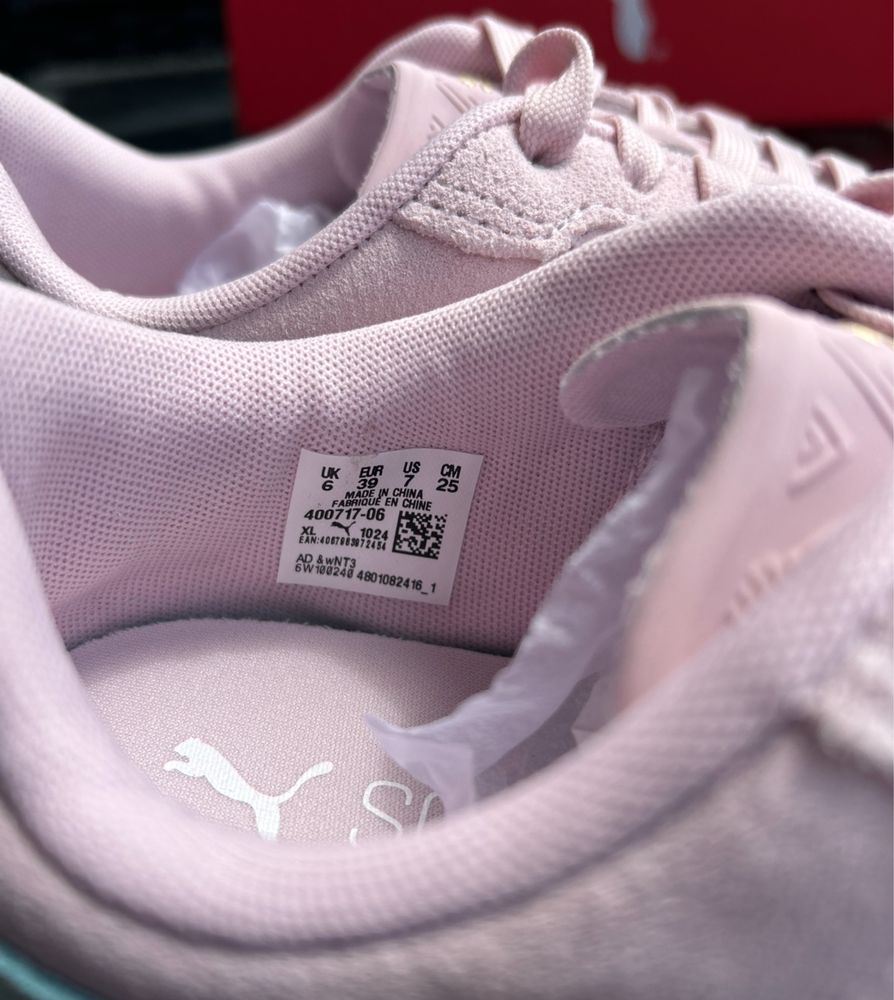 Puma gazelle samba buty sneakersy skóra zamsz pudrowy róż nowe r.39!