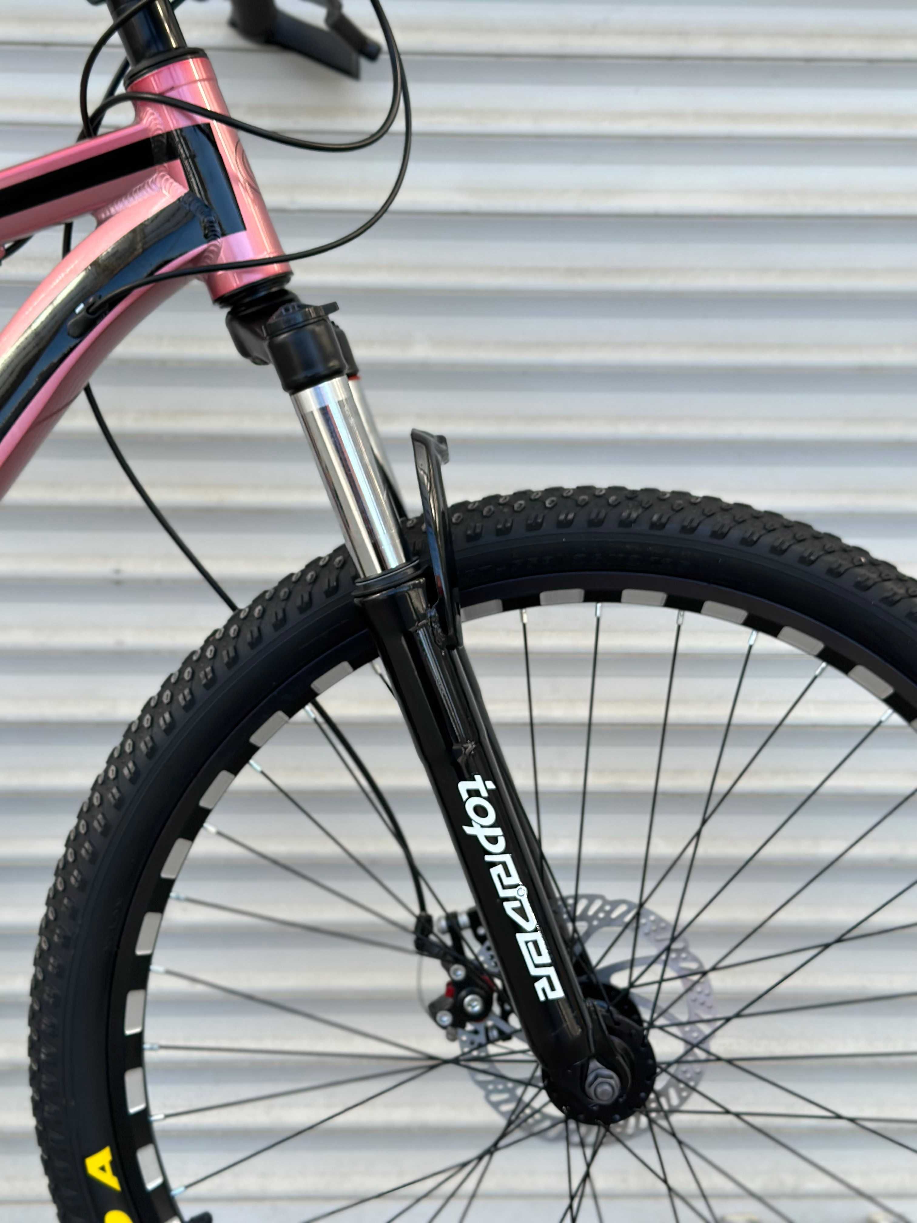 Горний велосипед з алюмінієвою рамою 26 дюймів розовий