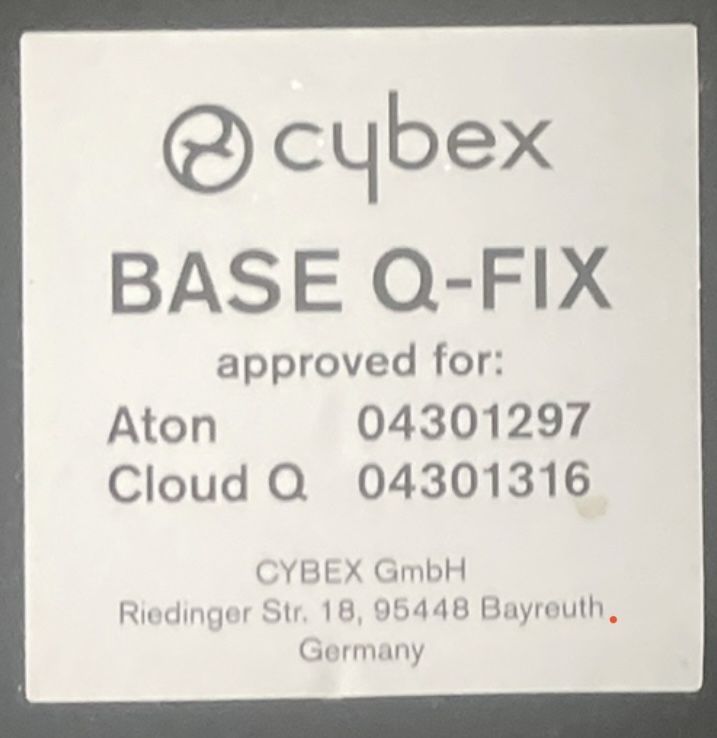 Ovo Cybex e Base isofix