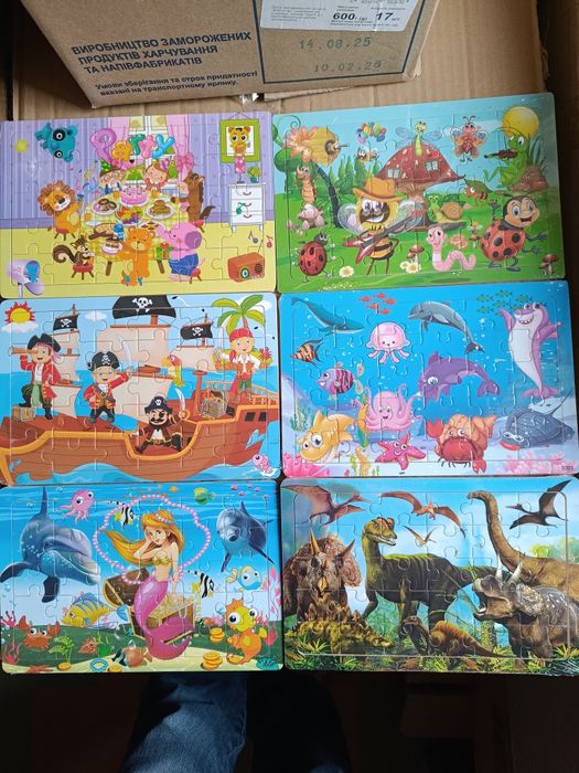 Пазли щенячий патруль майнкрафт синій трактор тачки макквін павук поні