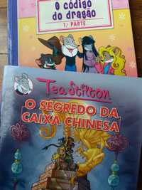 Livros Tea Stilton (-O código do dragão - O segredo da caixa chinesa)