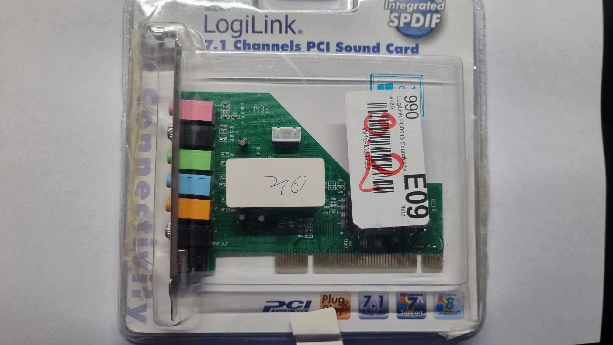 Karta dźwiękowa 7.1 LogiLink na PCI