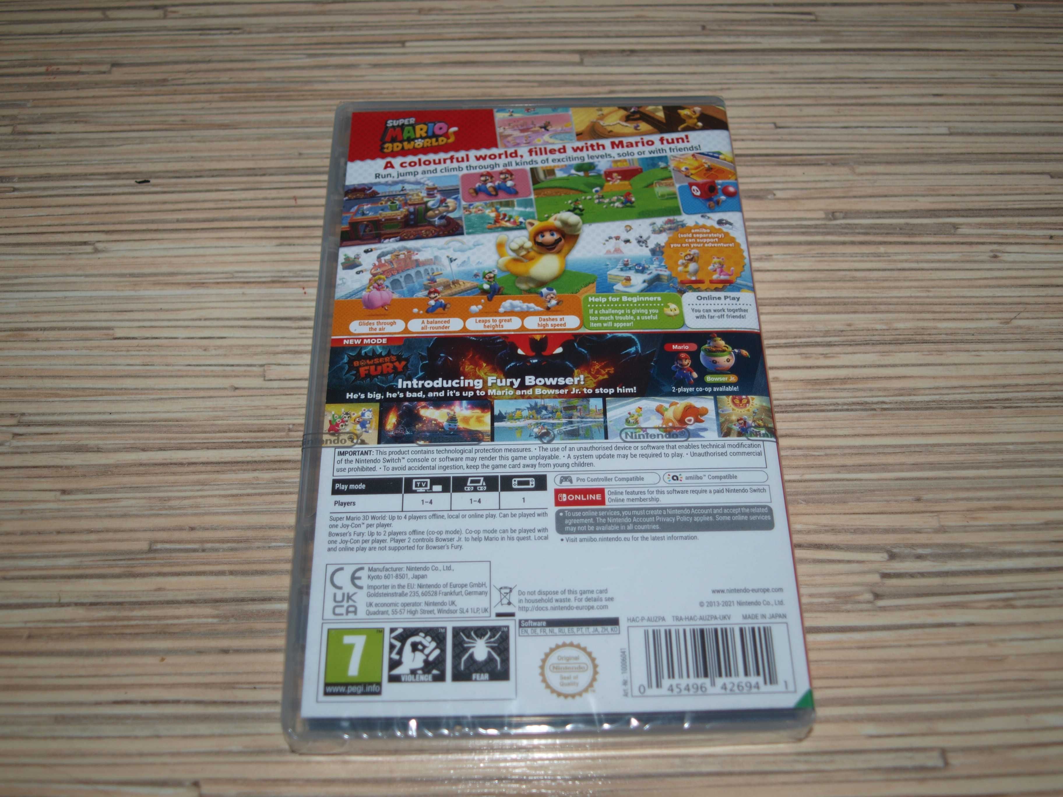 Gra Super Mario 3D World + Bowser's Fury nintendo Switch nowa folia!!