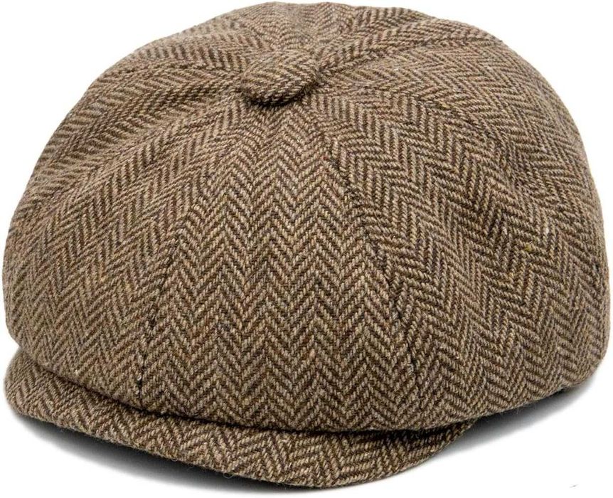 Newsboy кепка восьмиклинка коричнева твідова для хлопчика 2 - 4 р