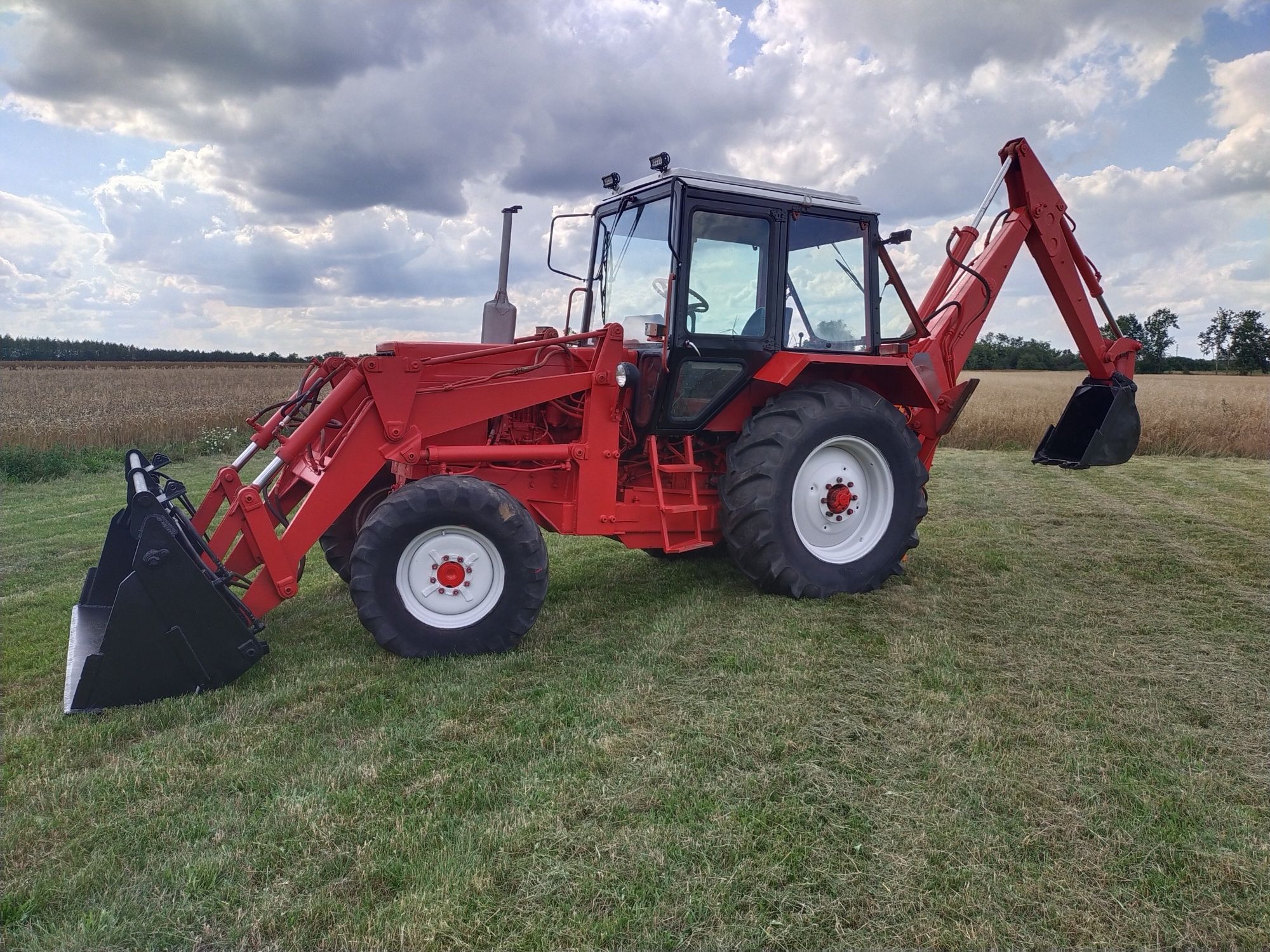 MTZ 82, 4x4 Belarus Pronar, koparko ładowarka, joystick, krokodyl,