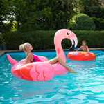 2w1 Materac Dmuchany Flaming + GRATIS Koło Dmuchane Mocny Basen Plaża