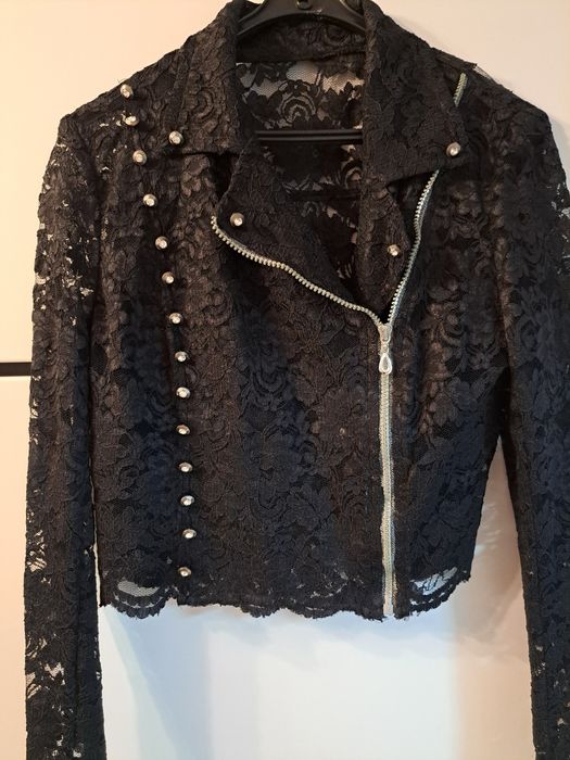 Bolerko ramoneska narzutka koronka 36-38 rozmiar S