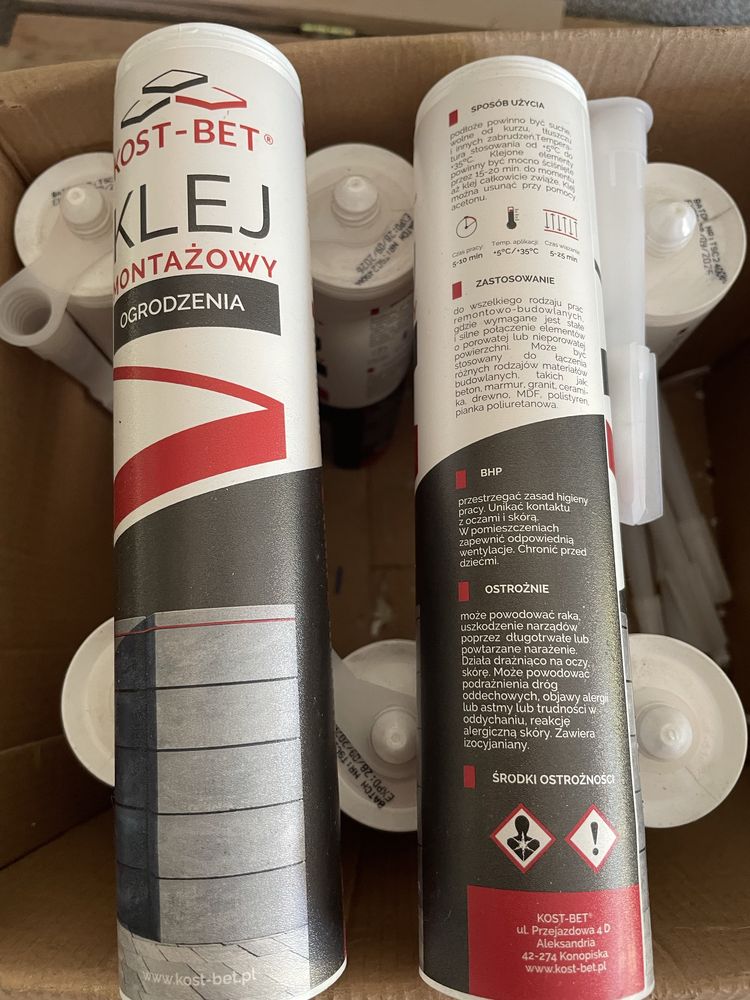 8 x klej do ogrodzen poliuretanowy