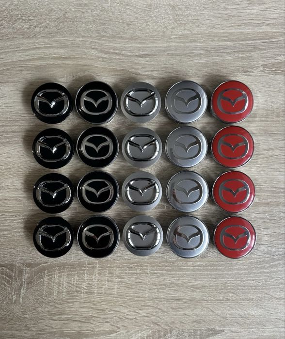 Conjunto 4 Centros Mazda 56mm 60mm 65mm 68mm 75mm