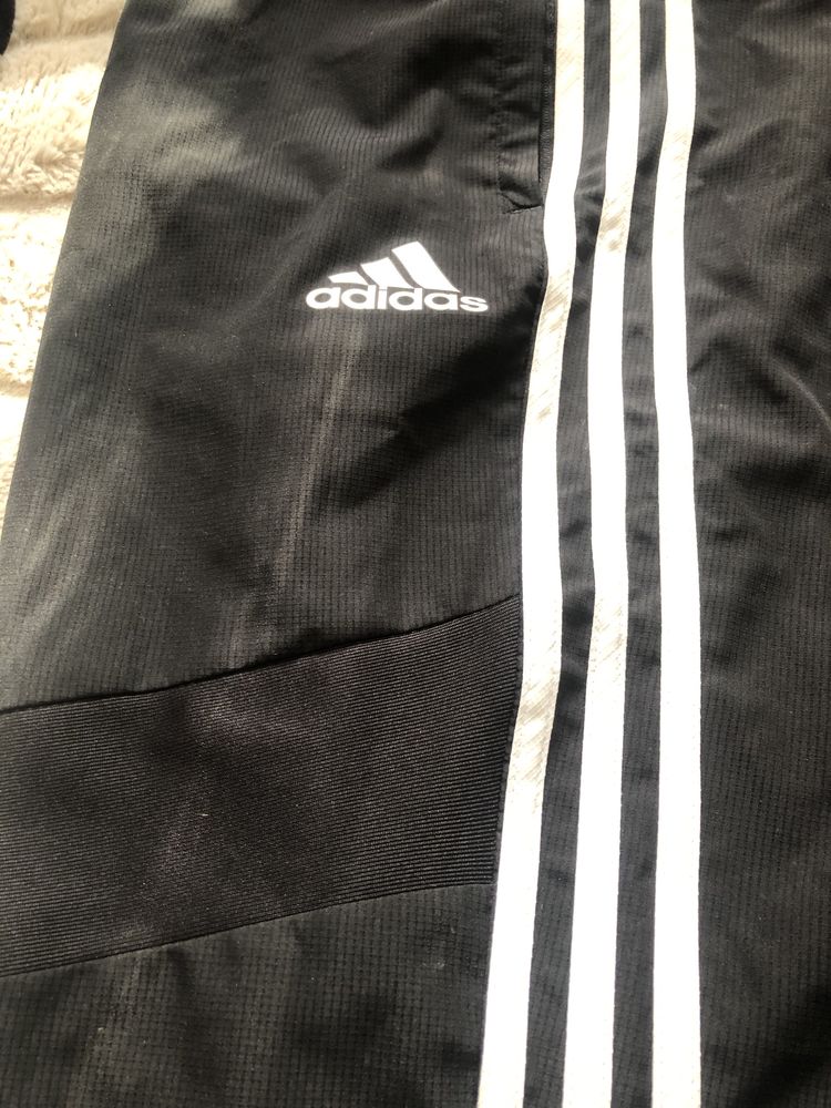 ADIDAS 3 Stripes S/M размер спортивные штаны летние мужские